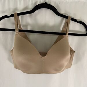 Soma Vanishing Back Wireless Bra Women's 34B Brown Hook Eye Adjustable Straps